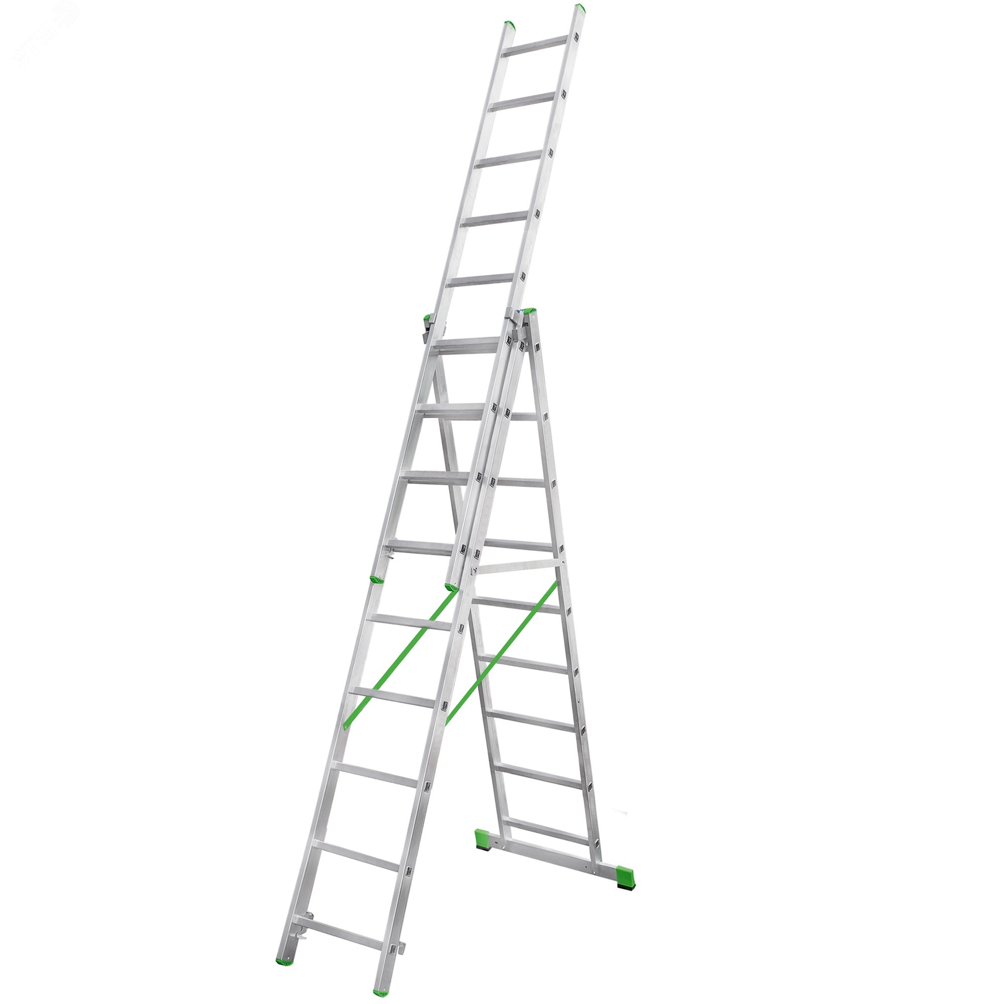 Изображение товара Лестница НОВАЯ ВЫСОТА NV 2230 Алюминиевая 6.36 м 9 ступеней Изображение товара Лестница НОВАЯ ВЫСОТА NV 2230 Алюминиевая 6.36 м 9 ступеней