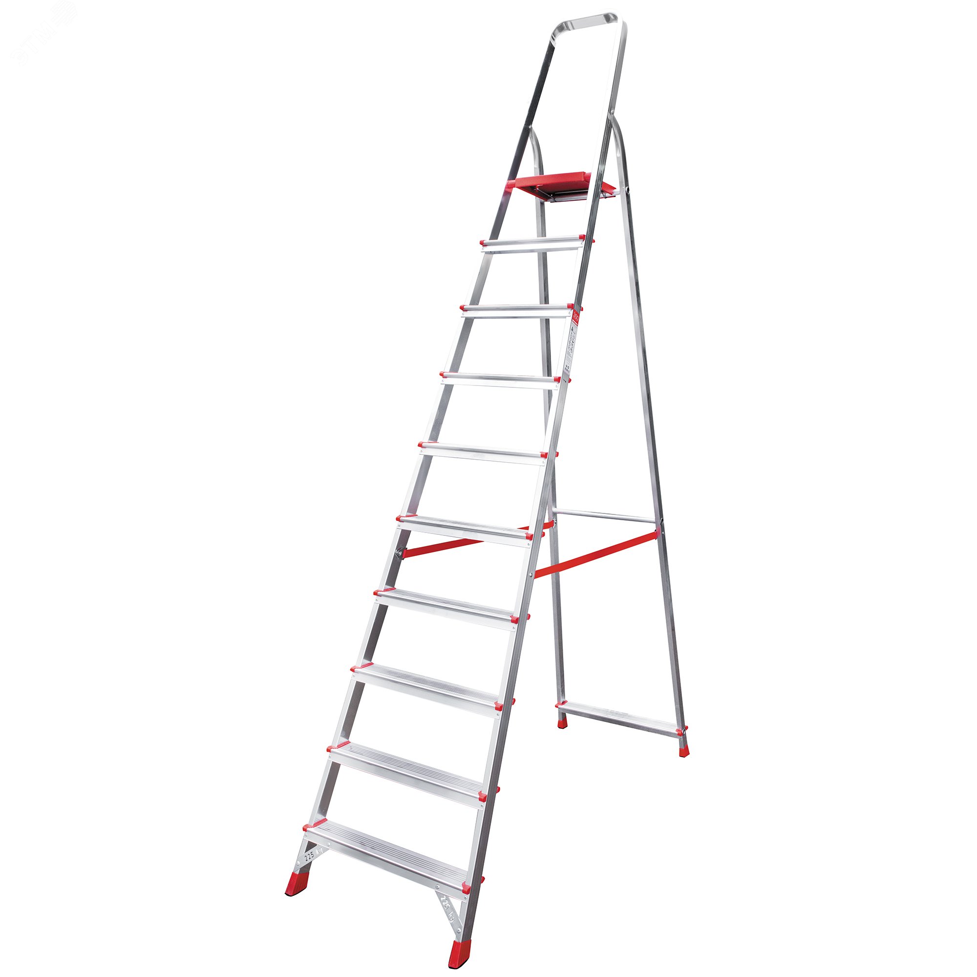 Изображение товара Алюминиевая стремянка NV 3110 10 ступеней рабочая высота 4.17 м