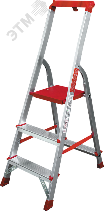 Изображение товара Алюминиевая стремянка NV 3115 3 ступени профессиональная с органайзером