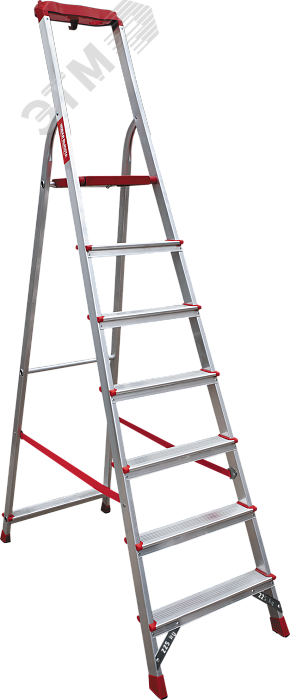 Изображение товара Алюминиевая стремянка NV 3115, 7 ступеней, максимальная нагрузка 225 кг