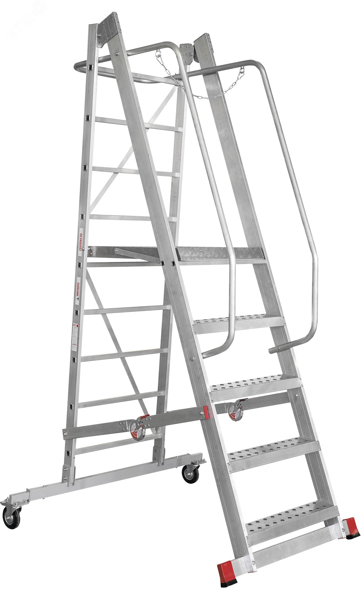 Изображение товара Лестница-стремянка NV 3541 Новая Высота 3.43 м с площадкой