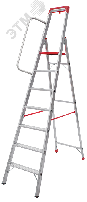 Изображение товара Алюминиевая стремянка NV 5115 с 7 ступенями и органайзером 80 мм