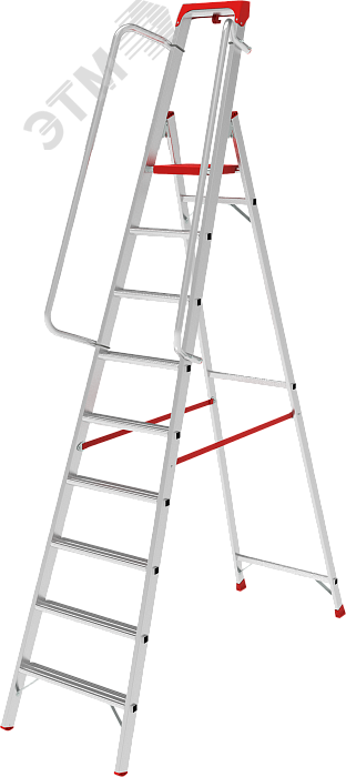 Изображение товара Стремянка алюминиевая NV 5115, 9 ступеней, 150 кг