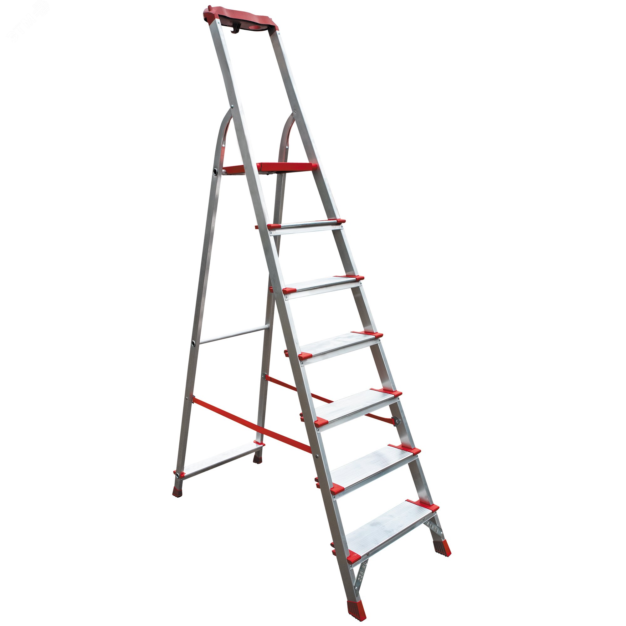 Изображение товара Стремянка алюминиевая NV 3118, 1х7 ступеней с органайзером