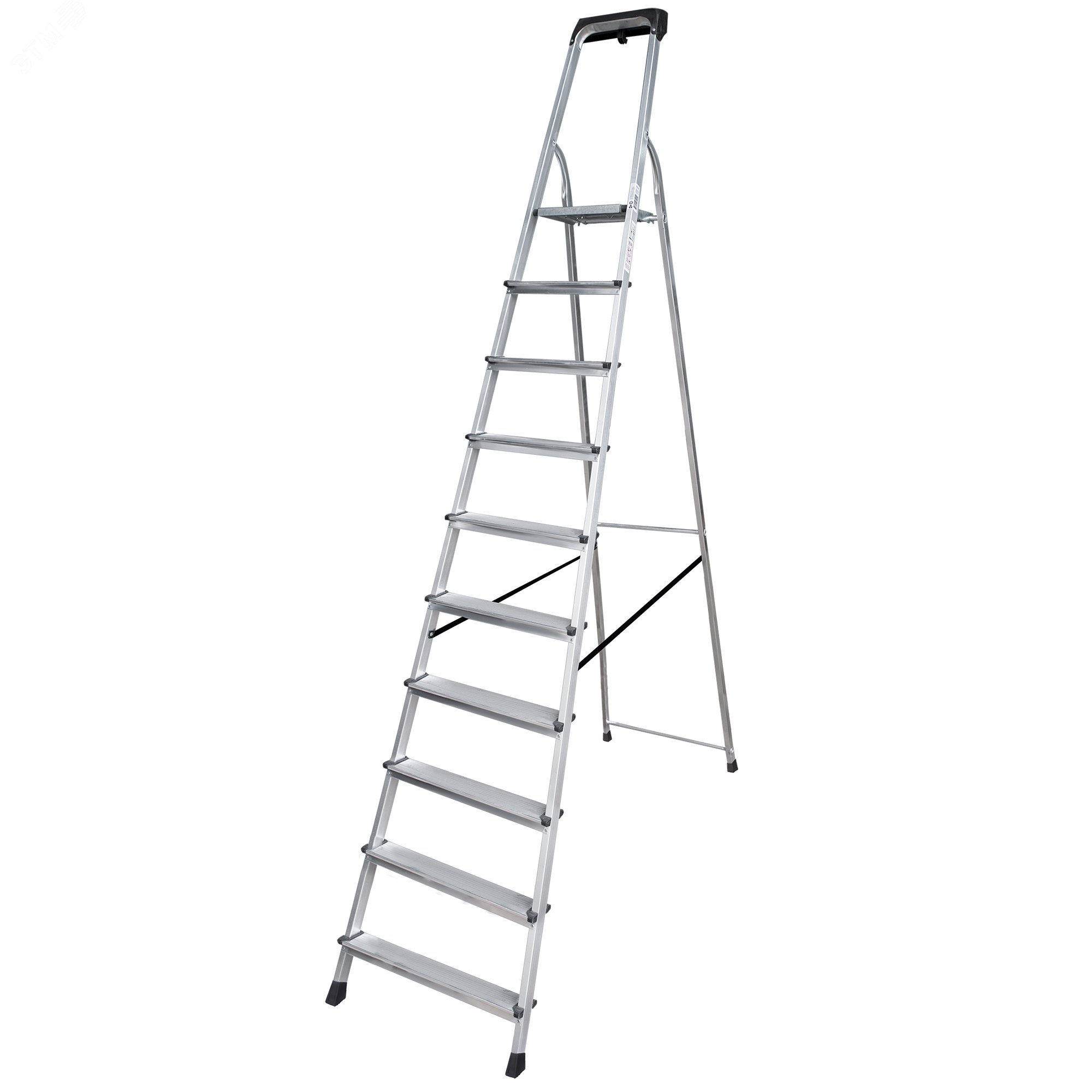 Изображение товара Стремянка алюминиевая NV 1115 с органайзером и 10 ступенями