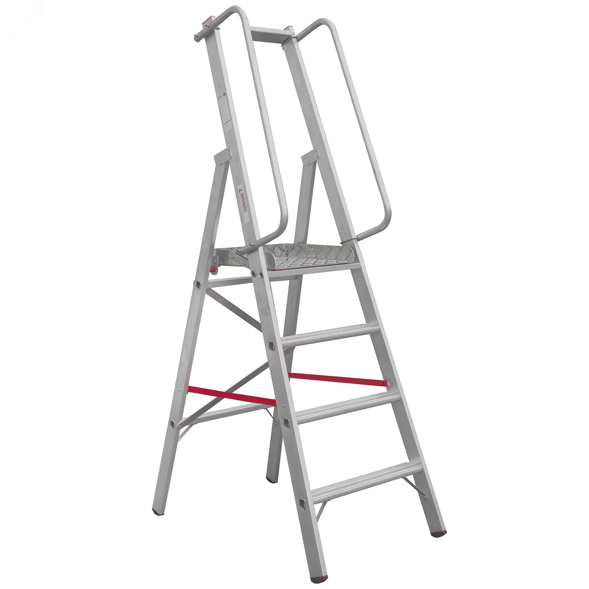 Изображение товара Алюминиевая стремянка NV 5170 4 ступени 3.05 м рабочая высота Россия