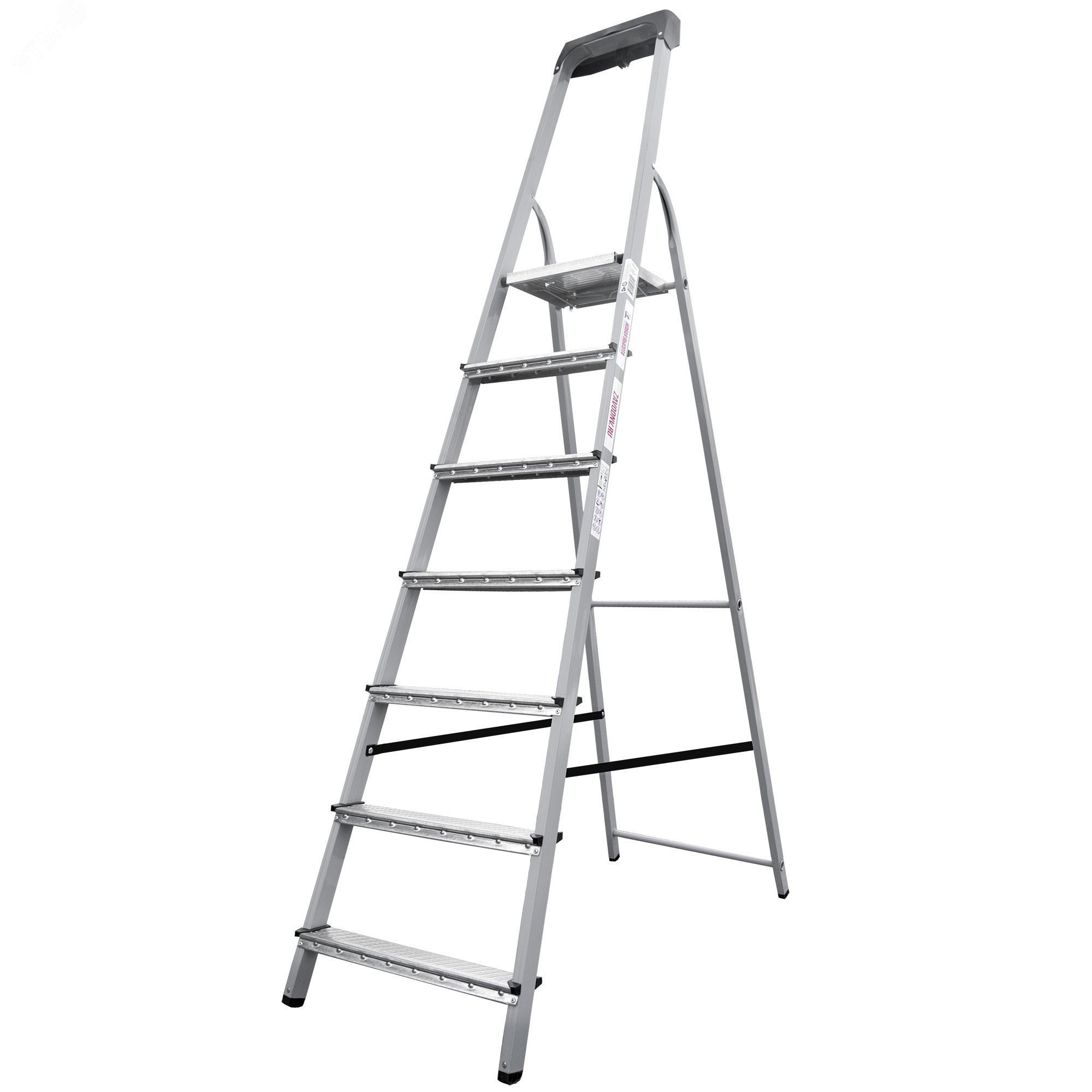 Изображение товара Стальная стремянка NV 1155 7 ступеней для бытовых работ и ремонта