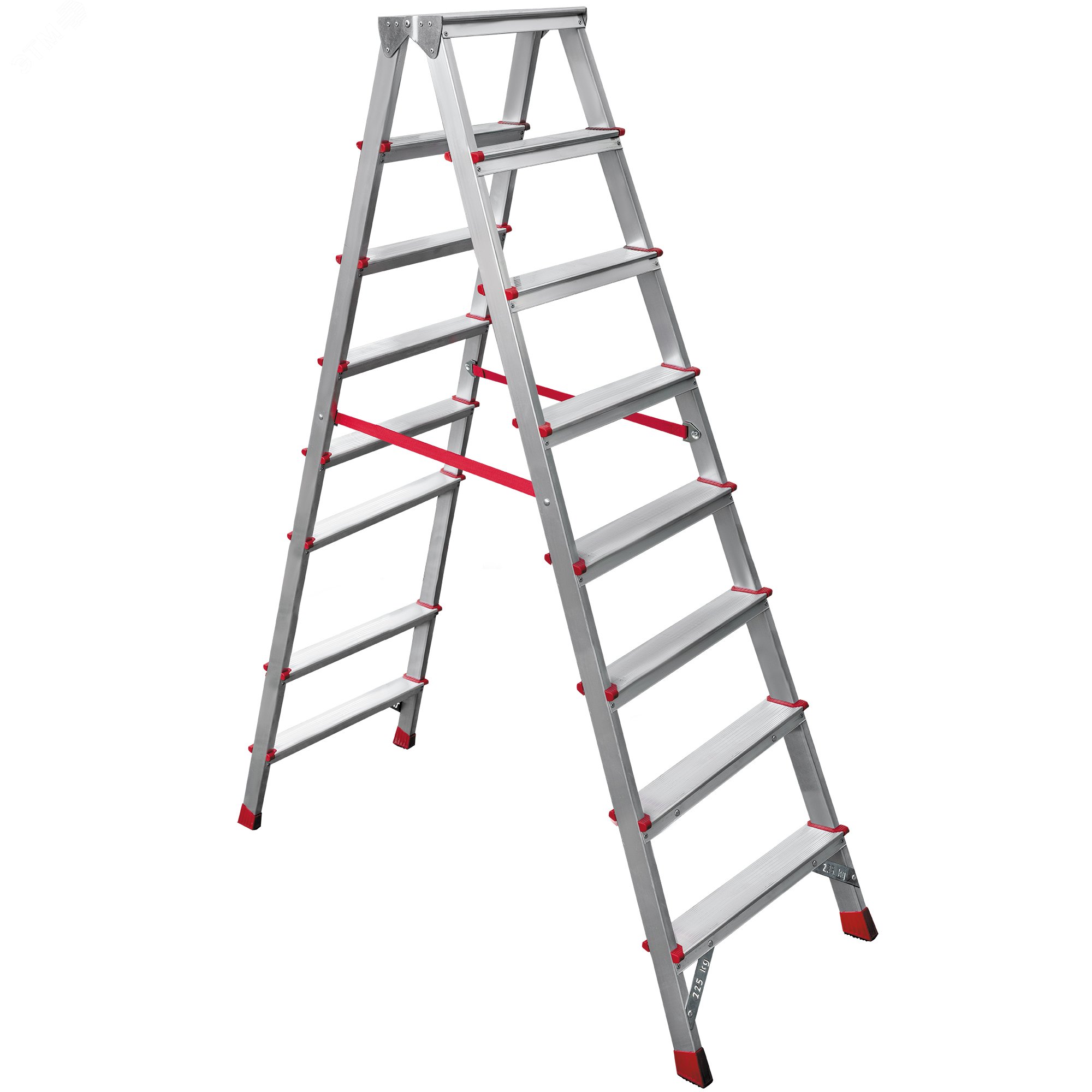 Изображение товара Стремянка алюминиевая двухсторонняя NV 3120 с 8 ступенями