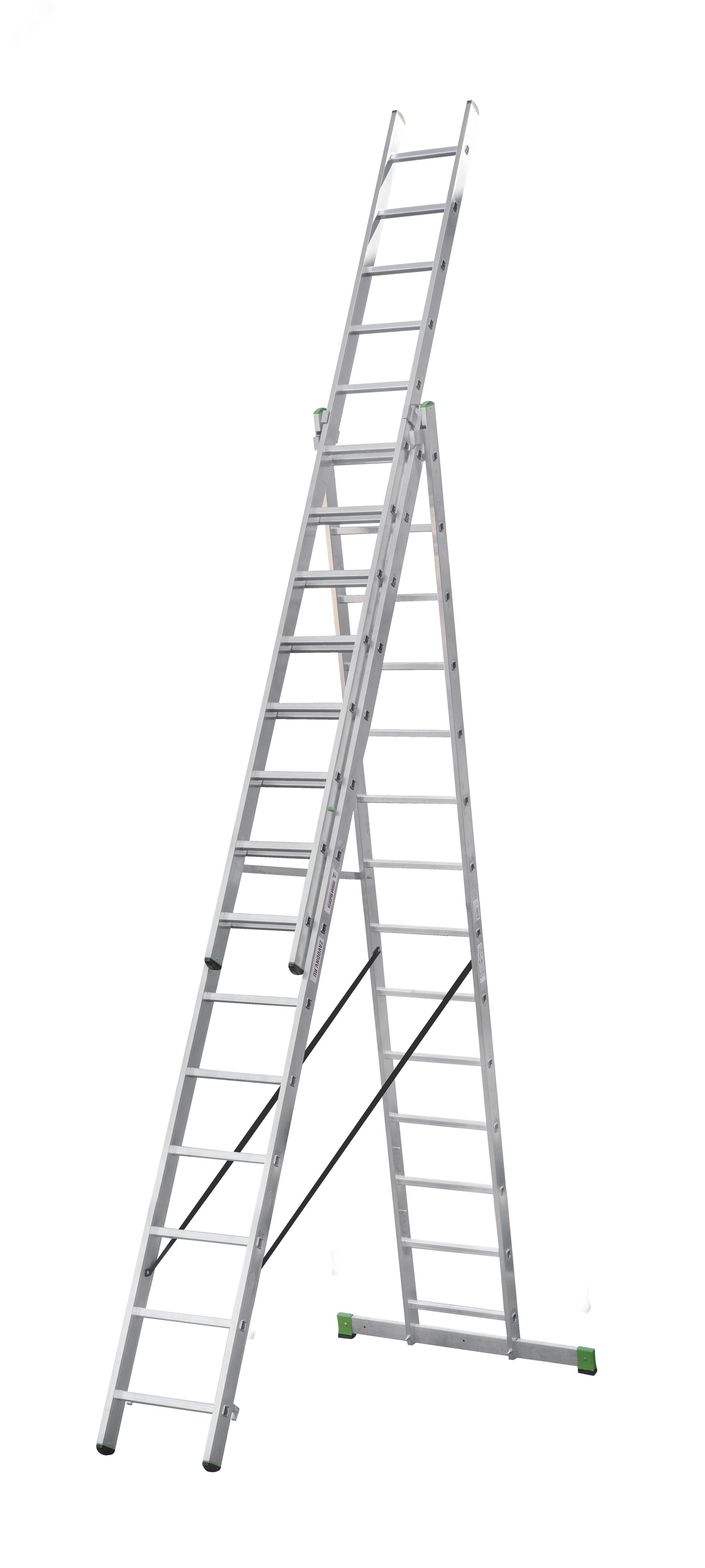 Изображение товара Лестница НВ NV 2230 Алюминий 10м рабочая высота 3x14 перекладин