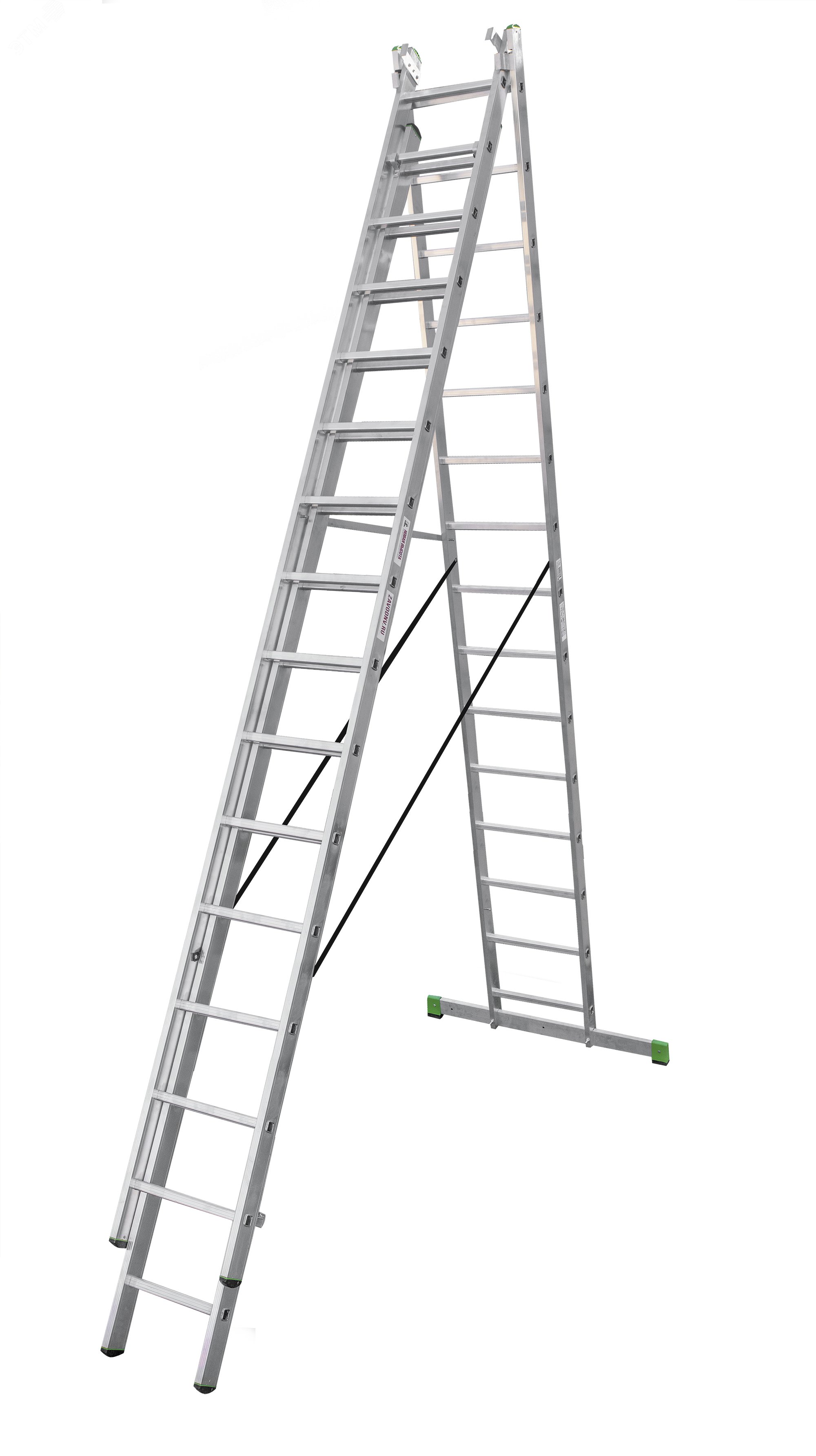 Изображение товара Лестница NV 2230 Новая Высота Алюминиевая трехсекционная 10,78 м