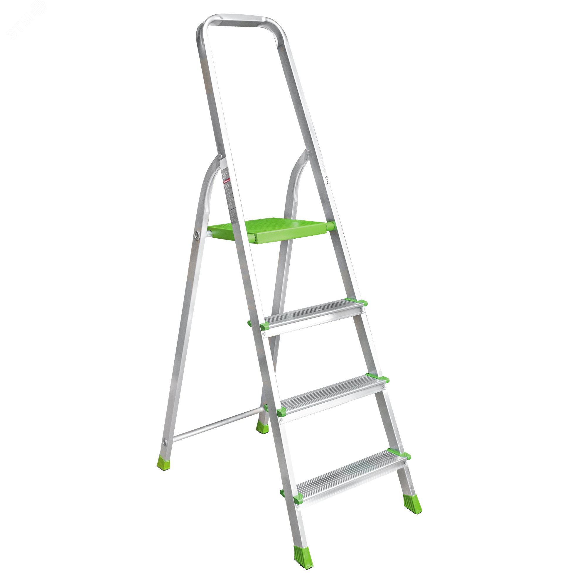 Изображение товара Алюминиевая односторонняя стремянка NV 2110 с усиленной площадкой и 4 ступенями Изображение товара Алюминиевая односторонняя стремянка NV 2110 с усиленной площадкой и 4 ступенями