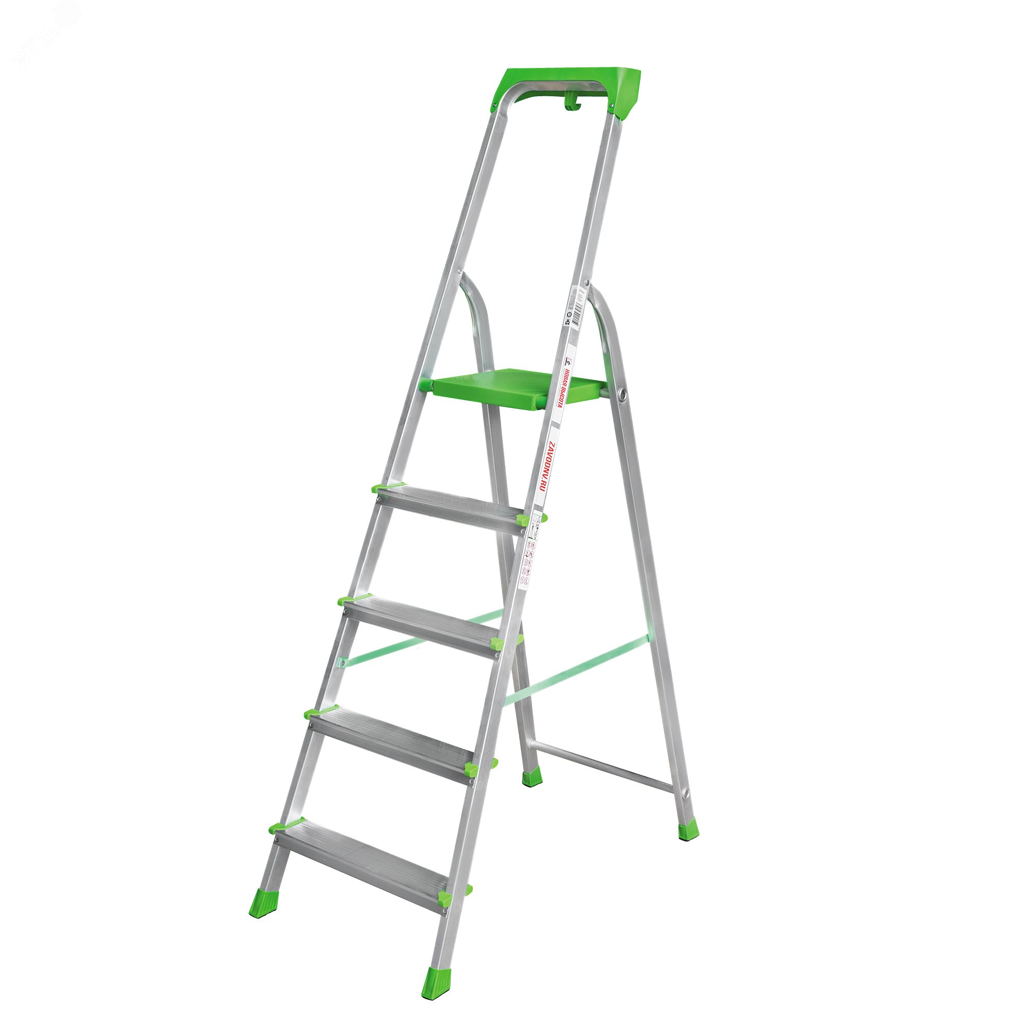 Изображение товара Алюминиевая стремянка NV 2115 с органайзером 5 ступеней 180 кг