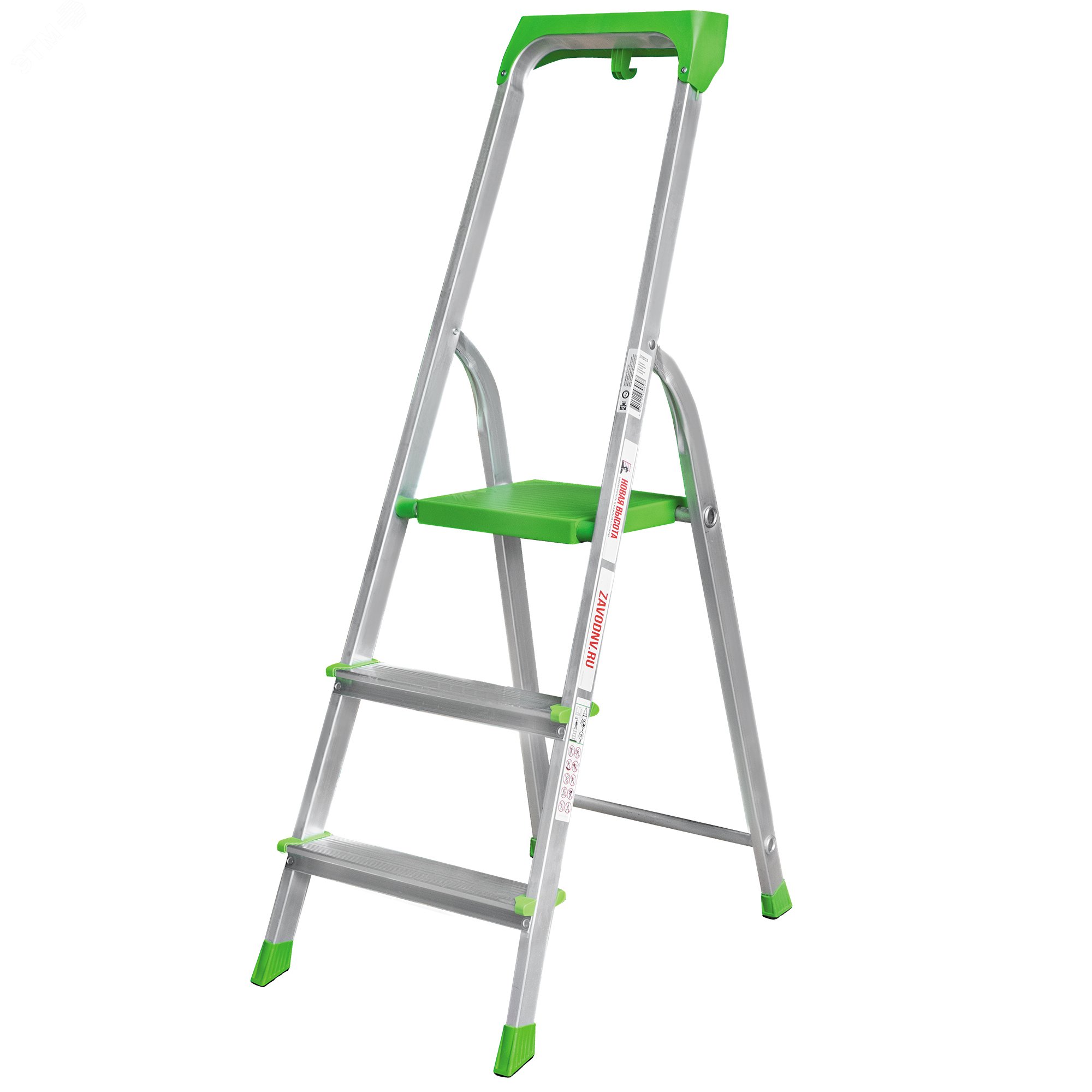 Изображение товара Алюминиевая стремянка NV 2115 с органайзером и 3 ступенями, нагрузка до 180 кг Изображение товара Алюминиевая стремянка NV 2115 с органайзером и 3 ступенями, нагрузка до 180 кг