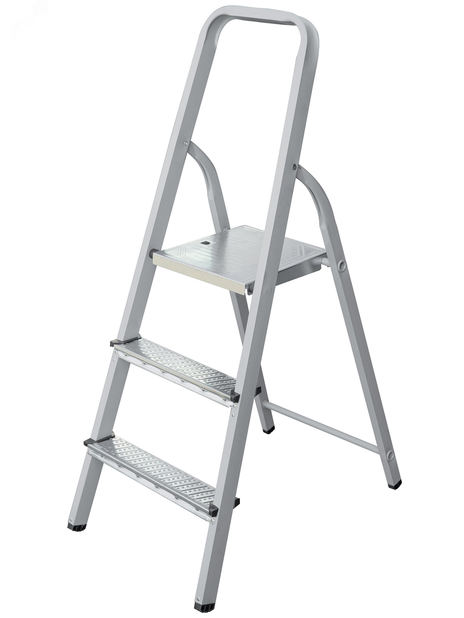 Изображение товара Стальная стремянка NV 1155 3 ступени широкой площадкой и органайзером