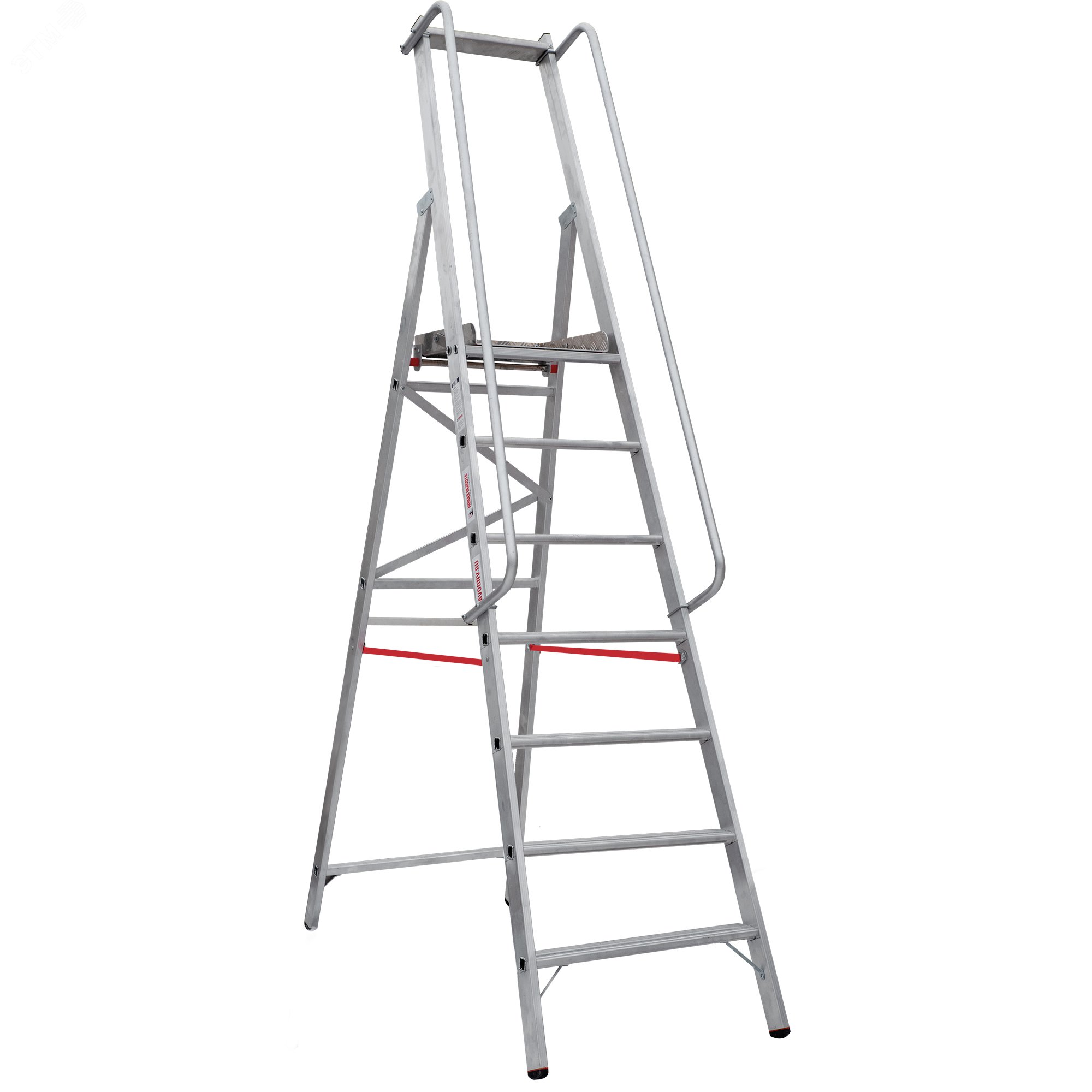 Изображение товара Алюминиевая стремянка NV 5170 7 ступеней площадка 400х400 мм