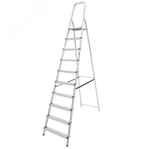 Изображение товара Стремянка алюминиевая NV 1110, 1х10 ступеней 80 мм (шт)