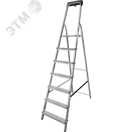 Изображение товара Стремянка алюминиевая NV 1115, 1х7 ступеней 80 мм, органайзер (шт)