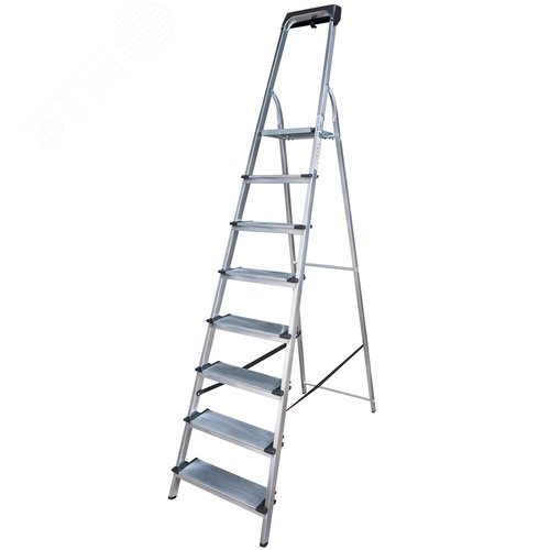 Изображение товара Стремянка алюминиевая NV 1118, 1х8 ступеней 130 мм, органайзер (шт)