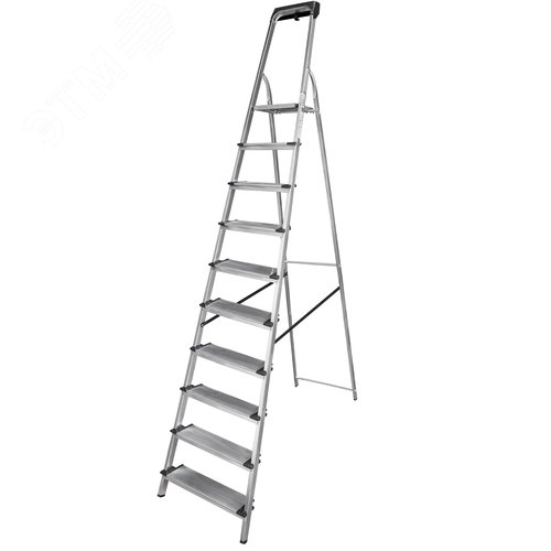 Изображение товара Стремянка алюминиевая NV 1118, 1х10 ступеней 130 мм, органайзер (шт)