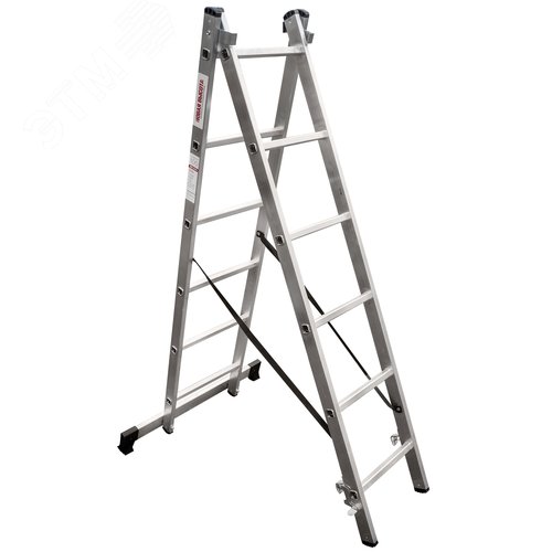 Изображение товара Лестница алюминиевая двухсекционная NV 1220, 2х6 перекладин (шт)