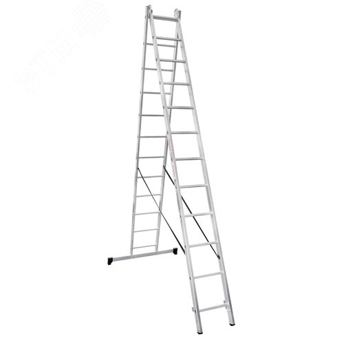 Изображение товара Лестница алюминиевая двухсекционная NV 1220, 2х12 перекладин (шт)