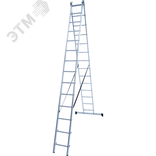 Изображение товара Лестница алюминиевая двухсекционная NV 1220, 2х14 перекладин (шт)