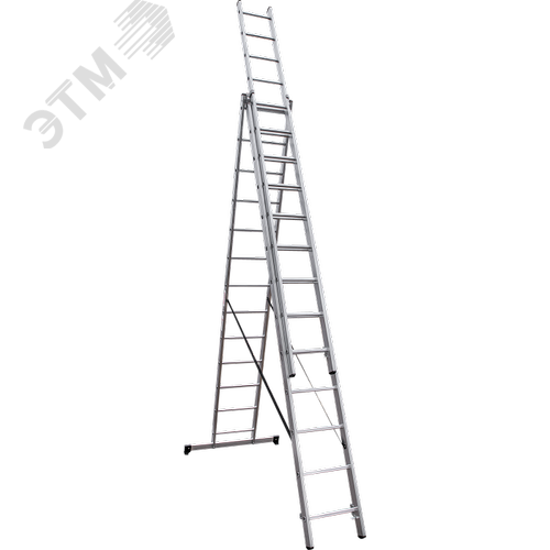 Изображение товара Лестница алюминиевая трёхсекционная NV 1230, 3х13 перекладин (шт)