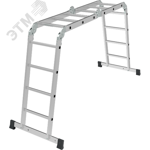 Изображение товара Лестница-трансформер алюминиевая NV 1322, 2x3 плюс 2x4 перекладин, ширина 400 мм (шт)