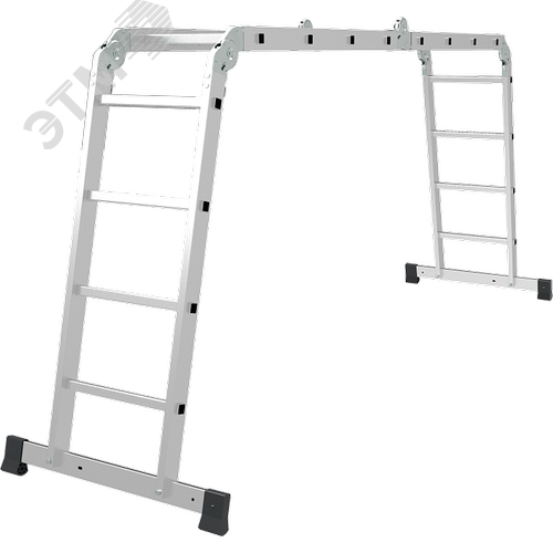 Изображение товара Лестница-трансформер алюминиевая NV 1322, 4х4 перекладин, ширина 400 мм (шт)