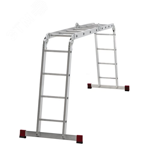 Изображение товара Лестница-трансформер алюминиевая NV 1323, 4х4 перекладин, ширина 400 мм (шт)