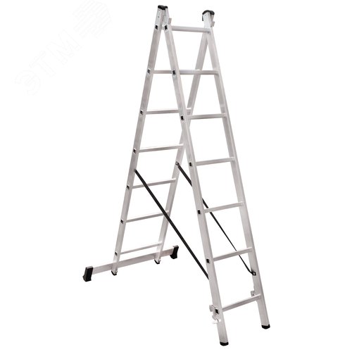 Изображение товара Лестница алюминиевая двухсекционная NV 1220, 2х7 перекладин (шт)