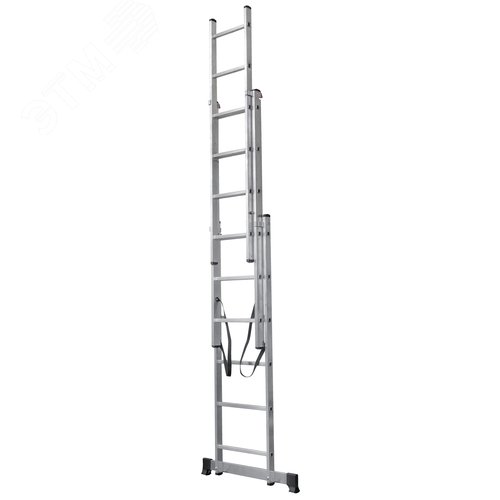 Изображение товара Лестница алюминиевая трёхсекционная NV 1230, 3х6 перекладин (шт)