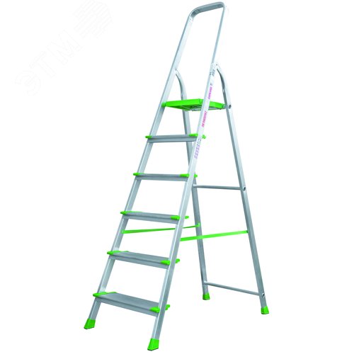 Изображение товара Стремянка алюминиевая NV 2117, 1х6 ступеней 130 мм (шт)