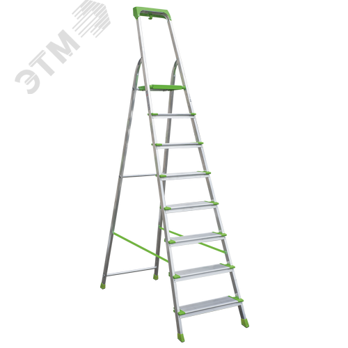 Изображение товара Стремянка алюминиевая NV 2118, 1х8 ступеней 130 мм, органайзер (шт)