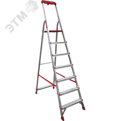 Изображение товара Стремянка алюминиевая NV 3115, 1х7 ступеней 80 мм, органайзер (шт)