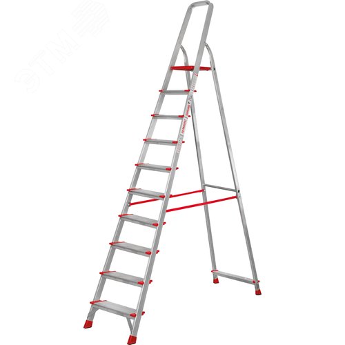 Изображение товара Стремянка алюминиевая NV 3117, 1х10 ступеней 130 мм (шт)