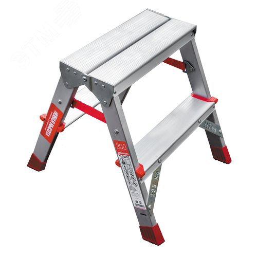 Изображение товара Стремянка алюминиевая двухсторонняя NV 3120, 2х2 ступеней 80 мм (шт)