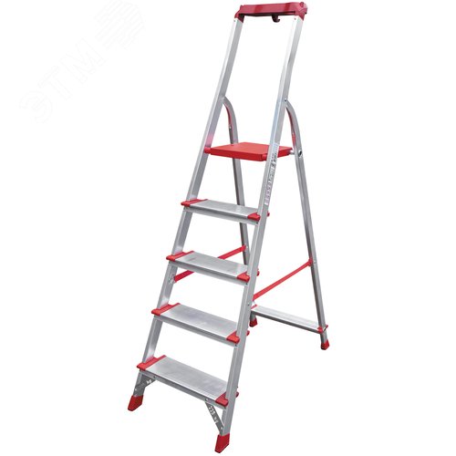 Изображение товара Стремянка алюминиевая NV 3118, 1х5 ступеней 130 мм, органайзер (шт)