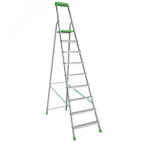 Изображение товара Стремянка алюминиевая NV 2115, 1х9 ступеней 80 мм, органайзер (шт)