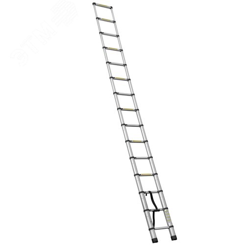 Изображение товара Лестница алюминиевая телескопическая односекционная 4,4 м 2211ТЛ, 1х15 перекладин (шт)