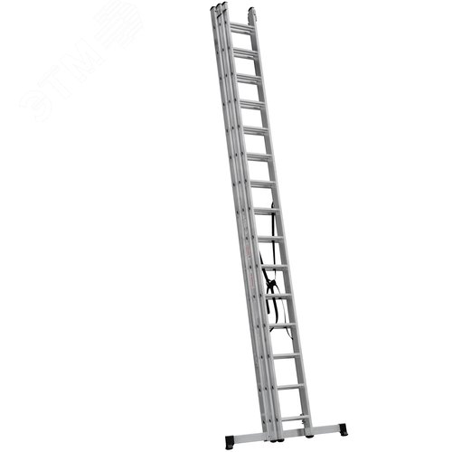 Изображение товара Лестница алюминиевая трёхсекционная NV 1230, 3х15 перекладин (шт)