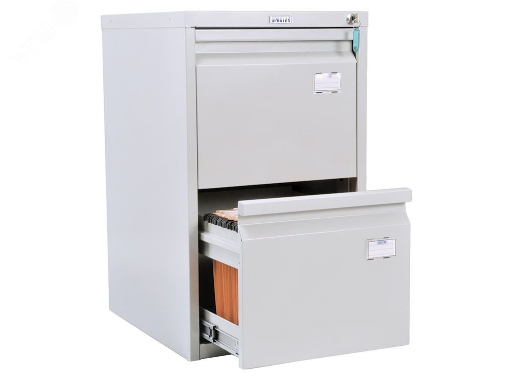 Изображение товара Картотека A-42 серый 2 ящика для документов промет