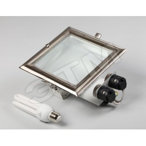 Светильник DORADO 2x26 G24q3 downlight квадратный никель