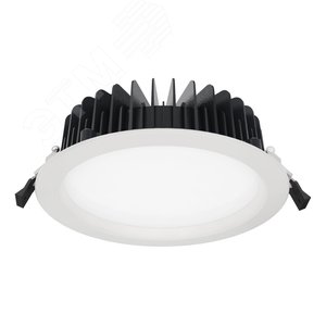 Светильник светодиодный встраиваемый downlight TLDR08-34-840-OL-EM1 34Вт 3300лм 4000K Ra80 IP65/IP20 с БАП 1 час - фото 1