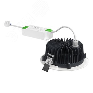 Светильник светодиодный встраиваемый downlight TLDR08-24-950-OL-EM1 24Вт 1950лм 5000K Ra90 IP65/IP20 с БАП 1 час - фото 2