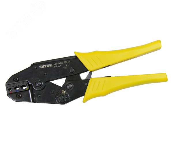 Изображение товара Ручные пресс-клещи SHTOK ПК-6и 03010 для опрессовки кабелей