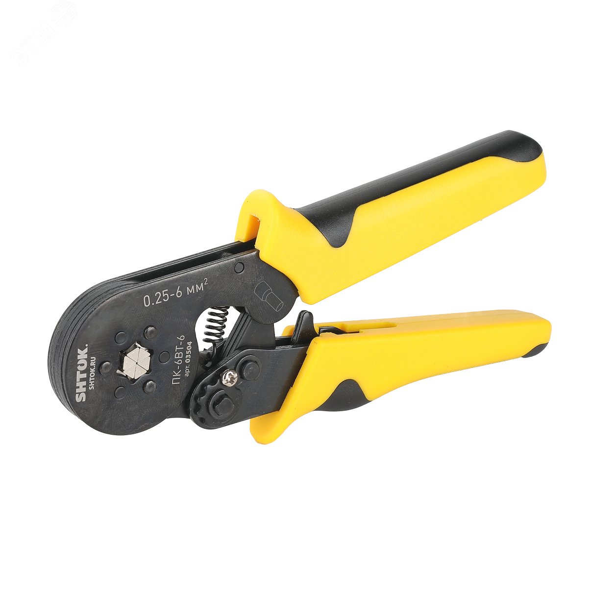 Изображение товара Пресс-клещи для опрессовки втулочных наконечников 0.25-6 мм2 SHTOK ПК-6вт-6