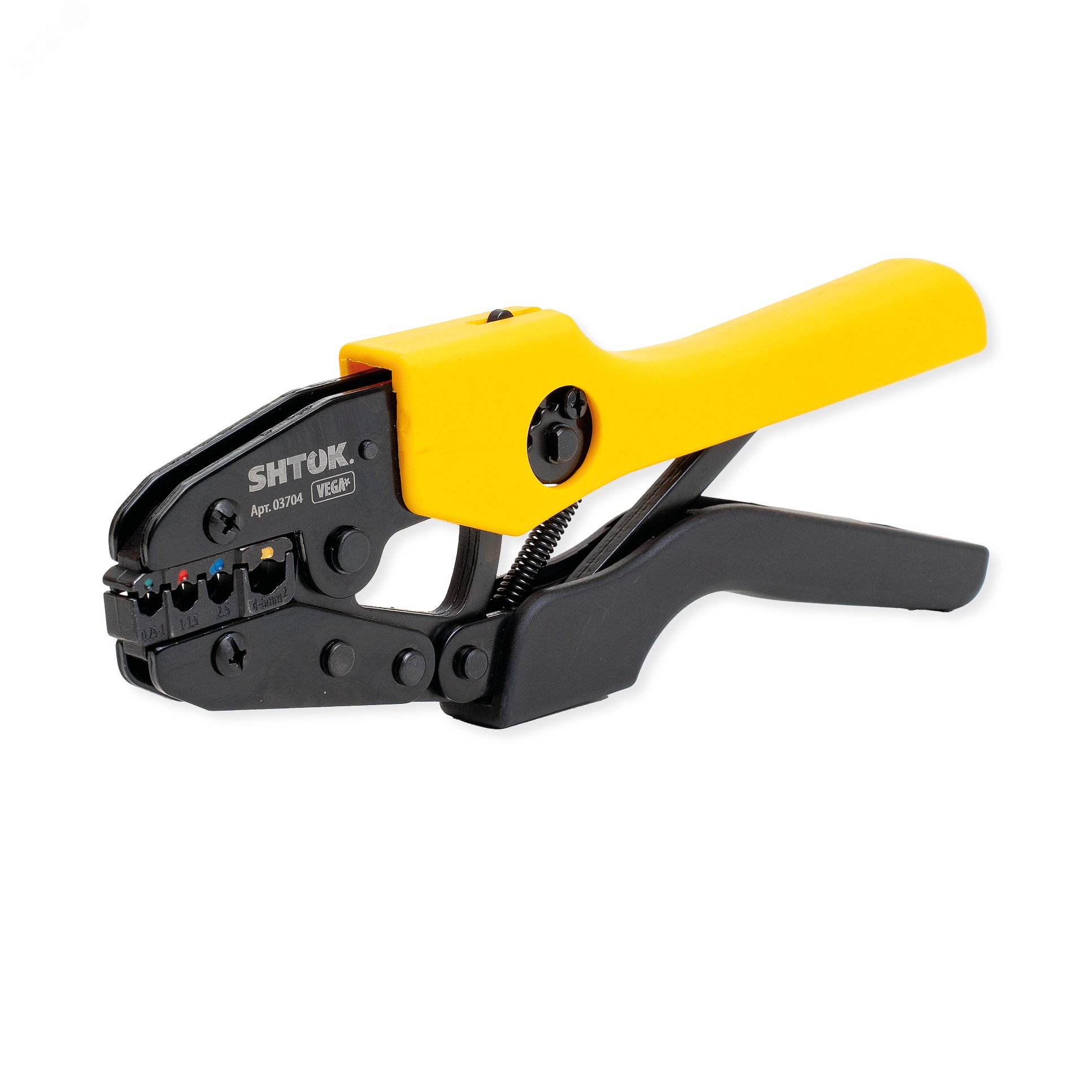 Изображение товара Пресс-клещи ПК-23+ серия VEGA с матрицей для изолированных наконечников, 0.25-6.0 мм2