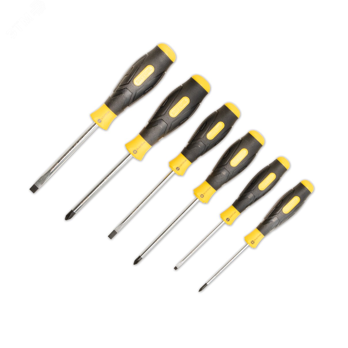 Изображение товара Набор отверток 6 шт. в блистере SHTOK хром-ванадиевая сталь магнитные наконечники