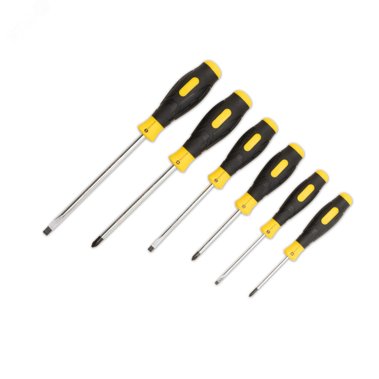 Изображение товара Набор отверток SHTOK 6 шт. с магнитными наконечниками, Россия
